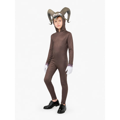 Monster Goat Costume with Horns for Halloween Costumes detail