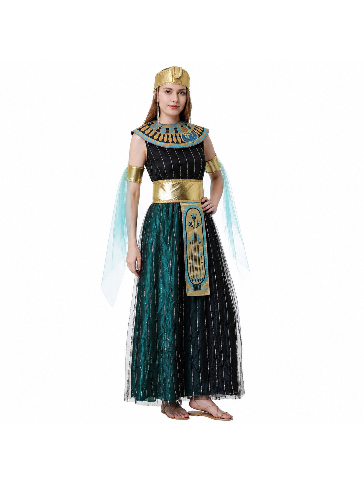 Egyptian-Style Costume with Gold Details
