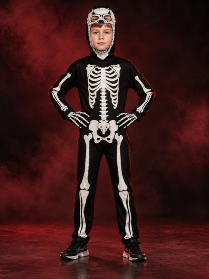 Kids' Glow-in-the-Dark Skeleton Costume