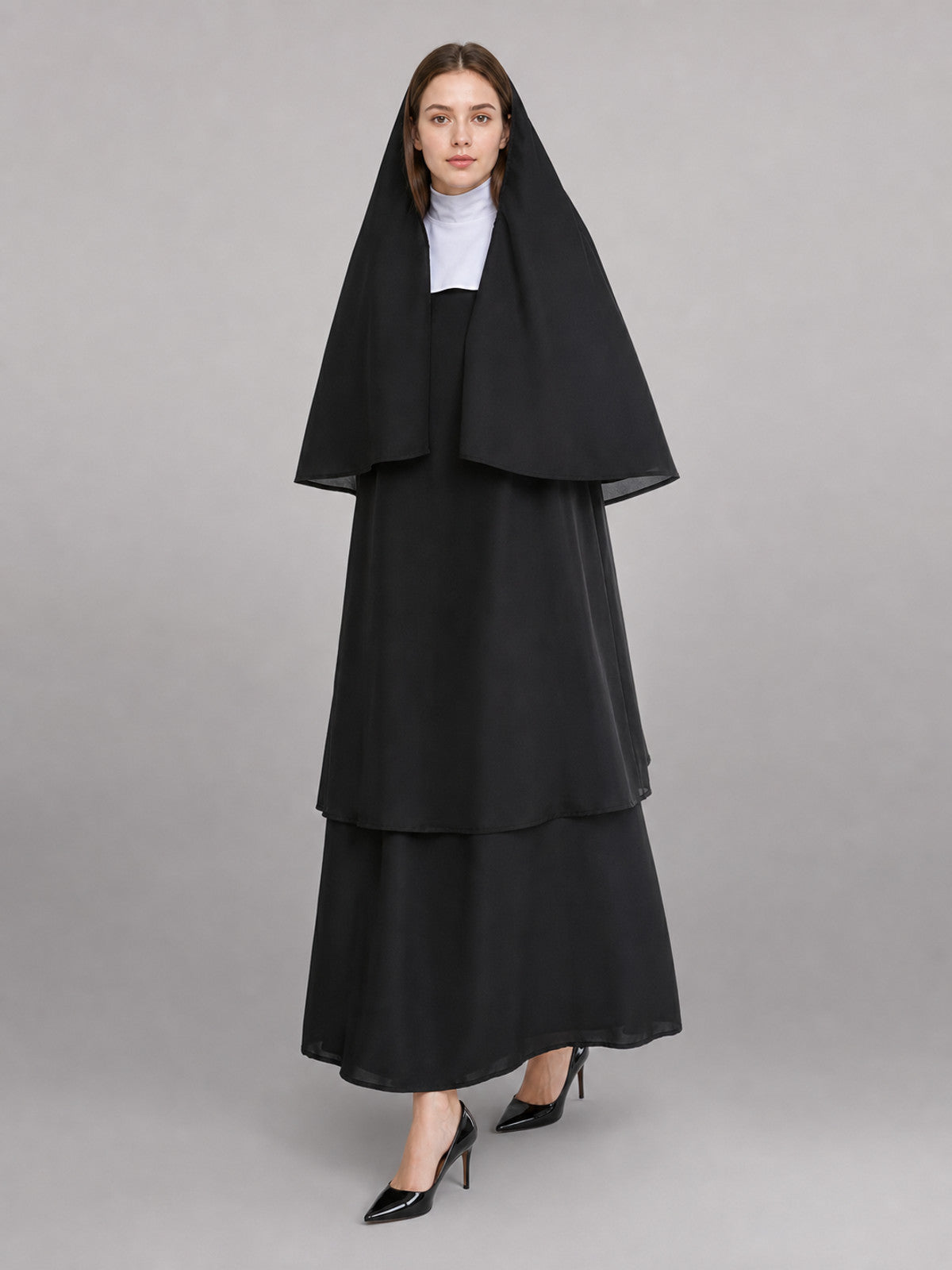 Black Carnival Cloak with White Headpiece occasion guide