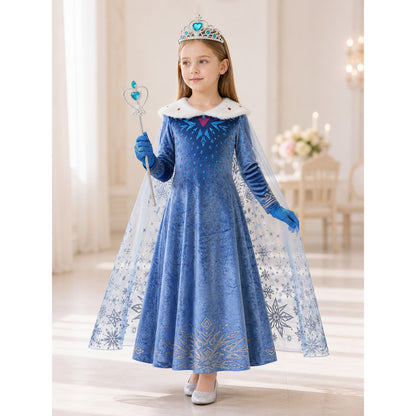 Snow Queen Costume for Halloween and Cosplay lifestyle view