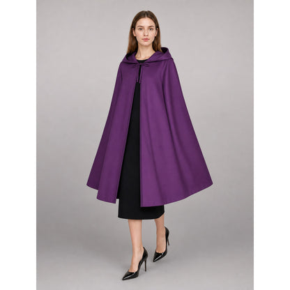 Purple Hooded Carnival Cloak