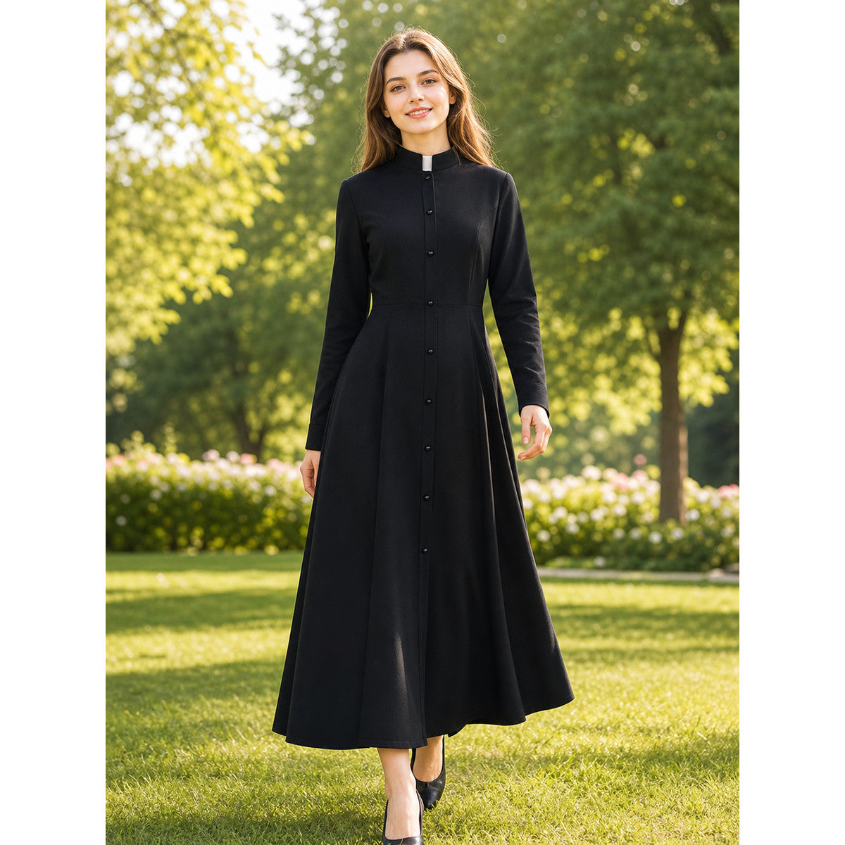 Halloween Retro Steampunk Clergy Costume lifestyle view
