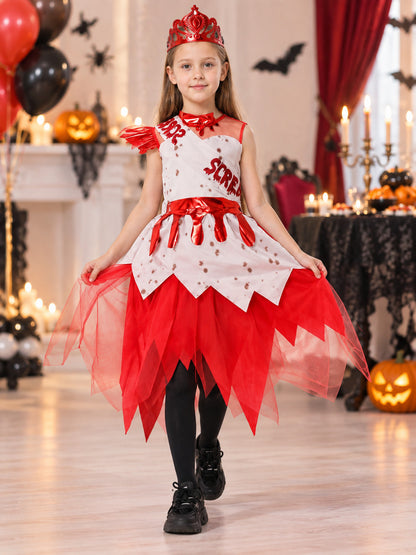 Vampire Costume with Dress and Crown