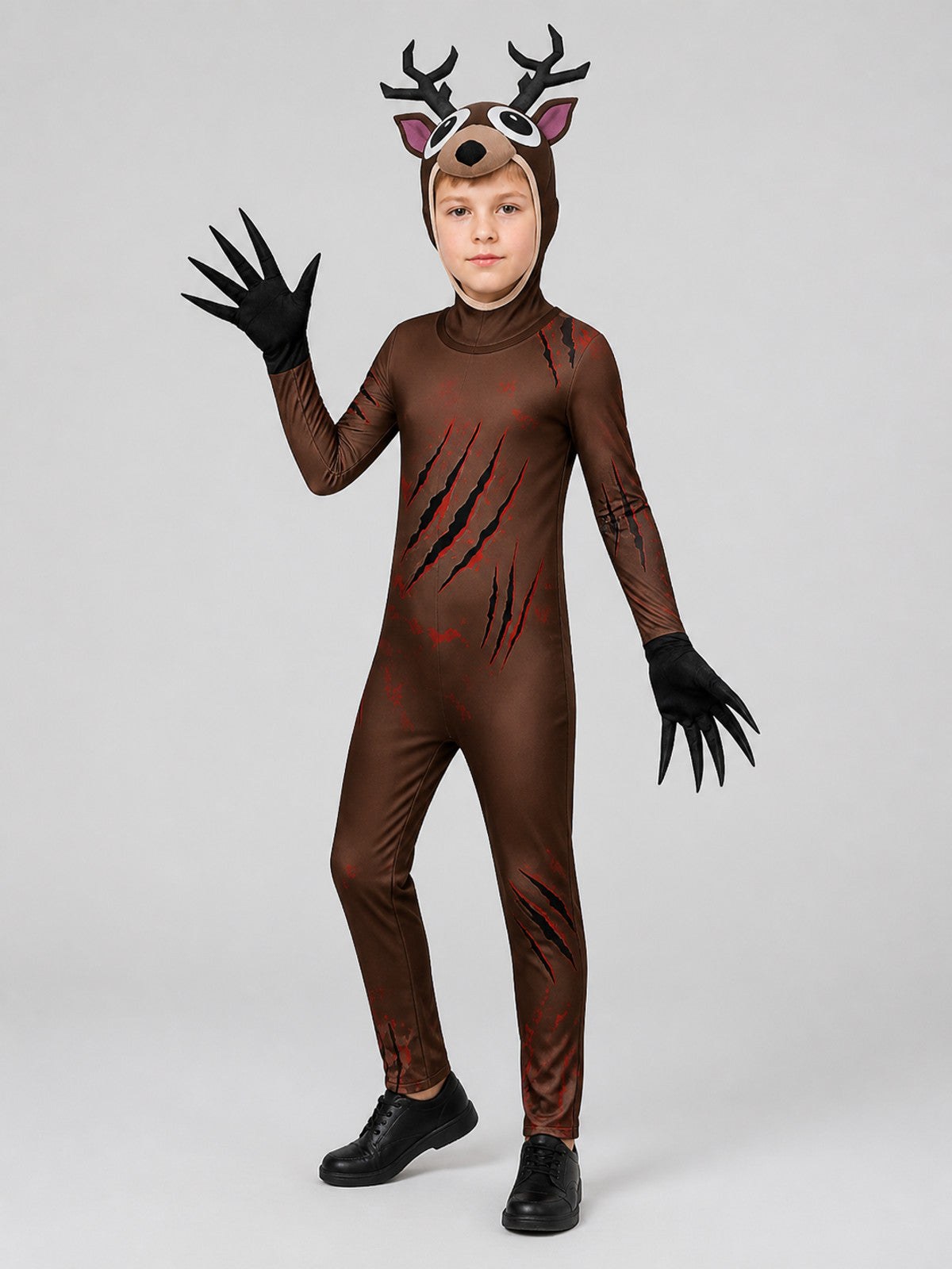Carnival Costume “Monster Deer” with Antlers and Gloves product detail