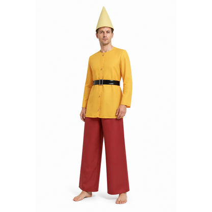 Gnome Costume with Yellow Shirt and Red Pants Costumes detail