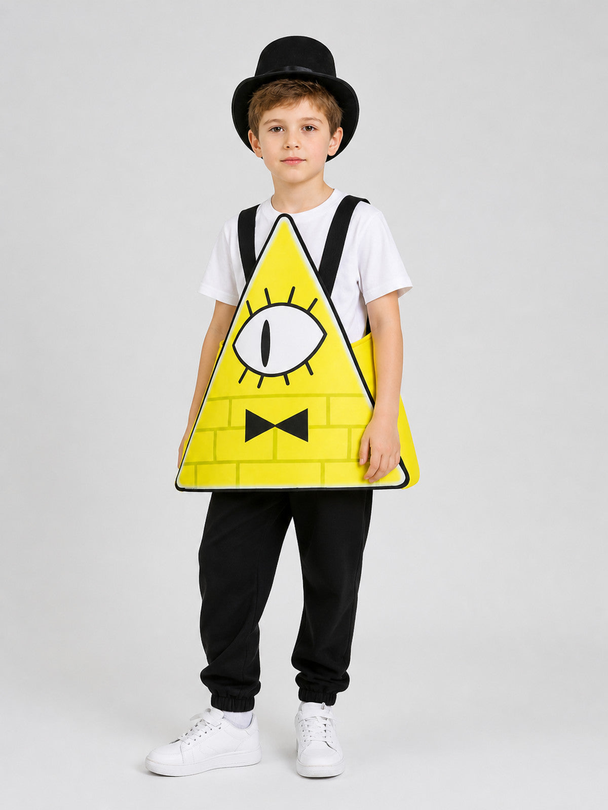 Bill Cipher Cosplay Costume: Triangular Look with Hat Costume Headwear detail