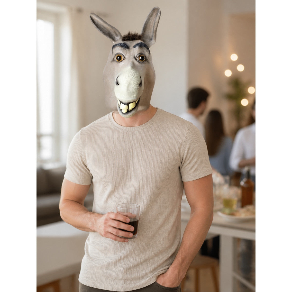 Halloween Carnival Donkey Head Headwear lifestyle view