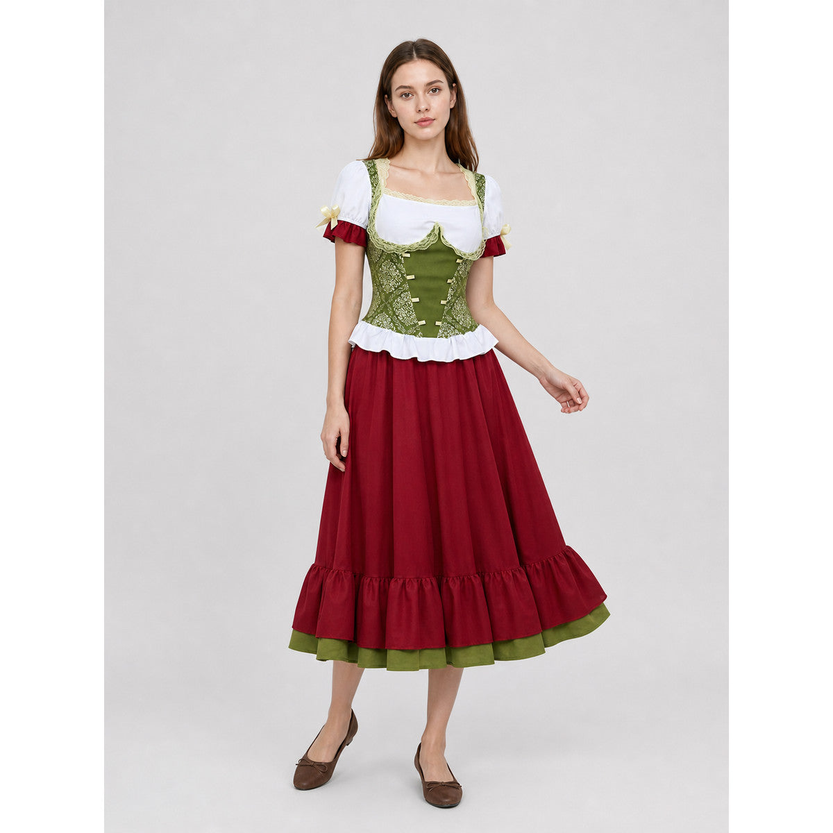 Costume with a Corsage, Blouse, and Long Skirt