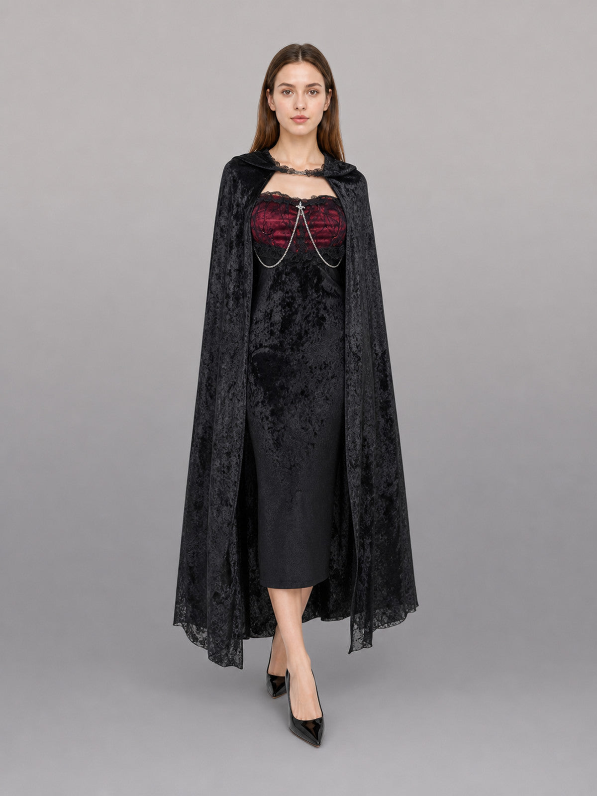 Black Gothic Vampire Costume Dress