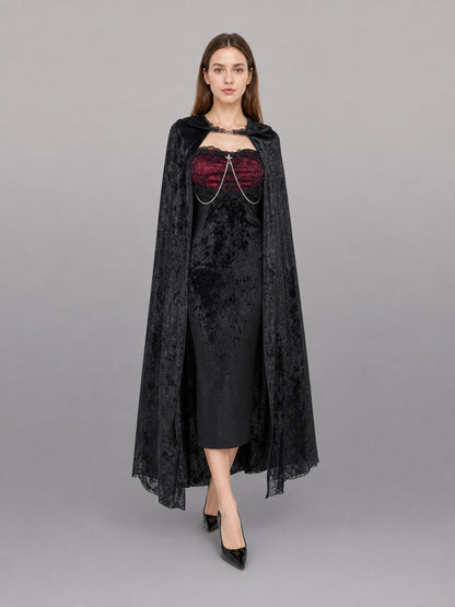 Black Gothic Vampire Costume Dress
