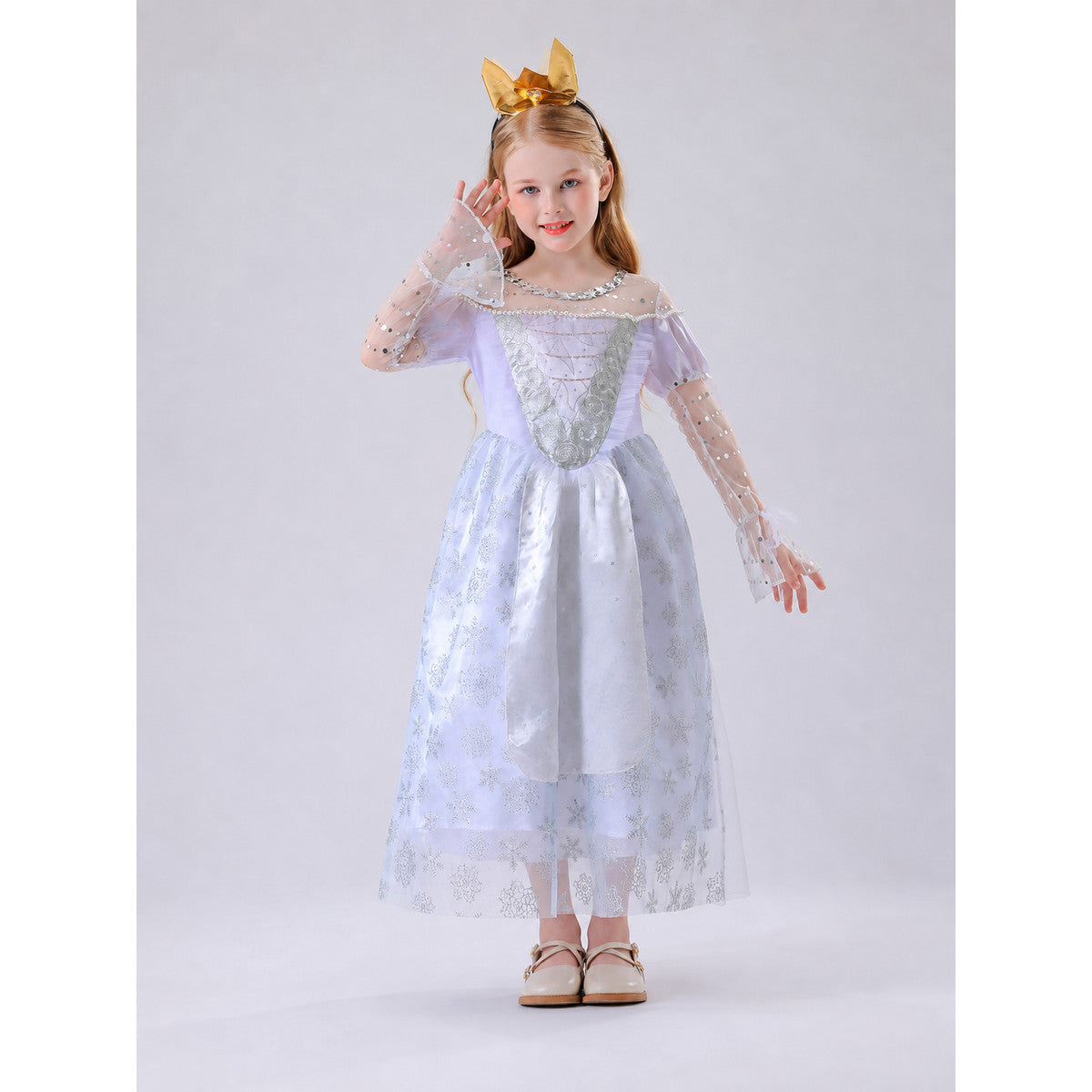 Alice “White Queen” Cosplay Costume, Dress