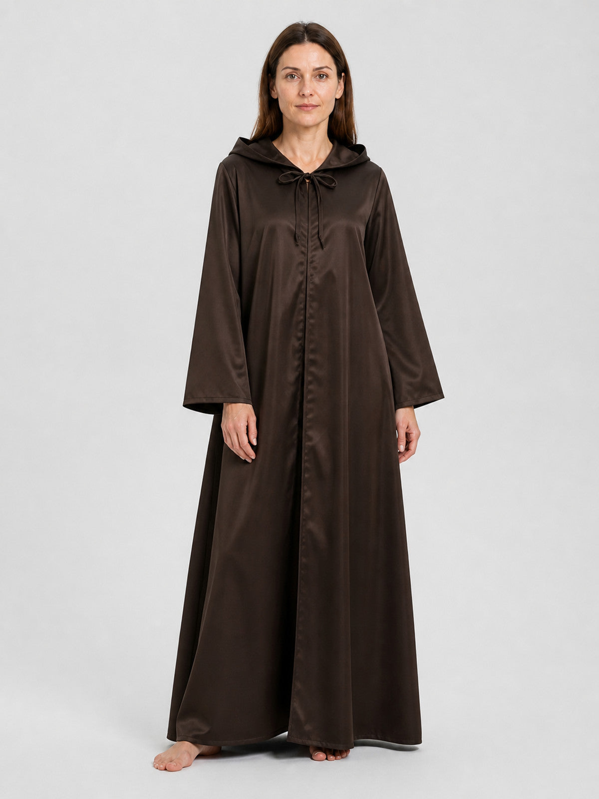 Long Hooded Jedi Cloak for Star Wars Cosplay