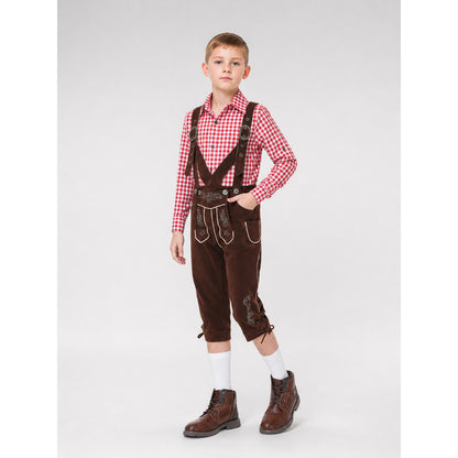 Folk-Style Costume: Plaid Shirt and Pants lifestyle