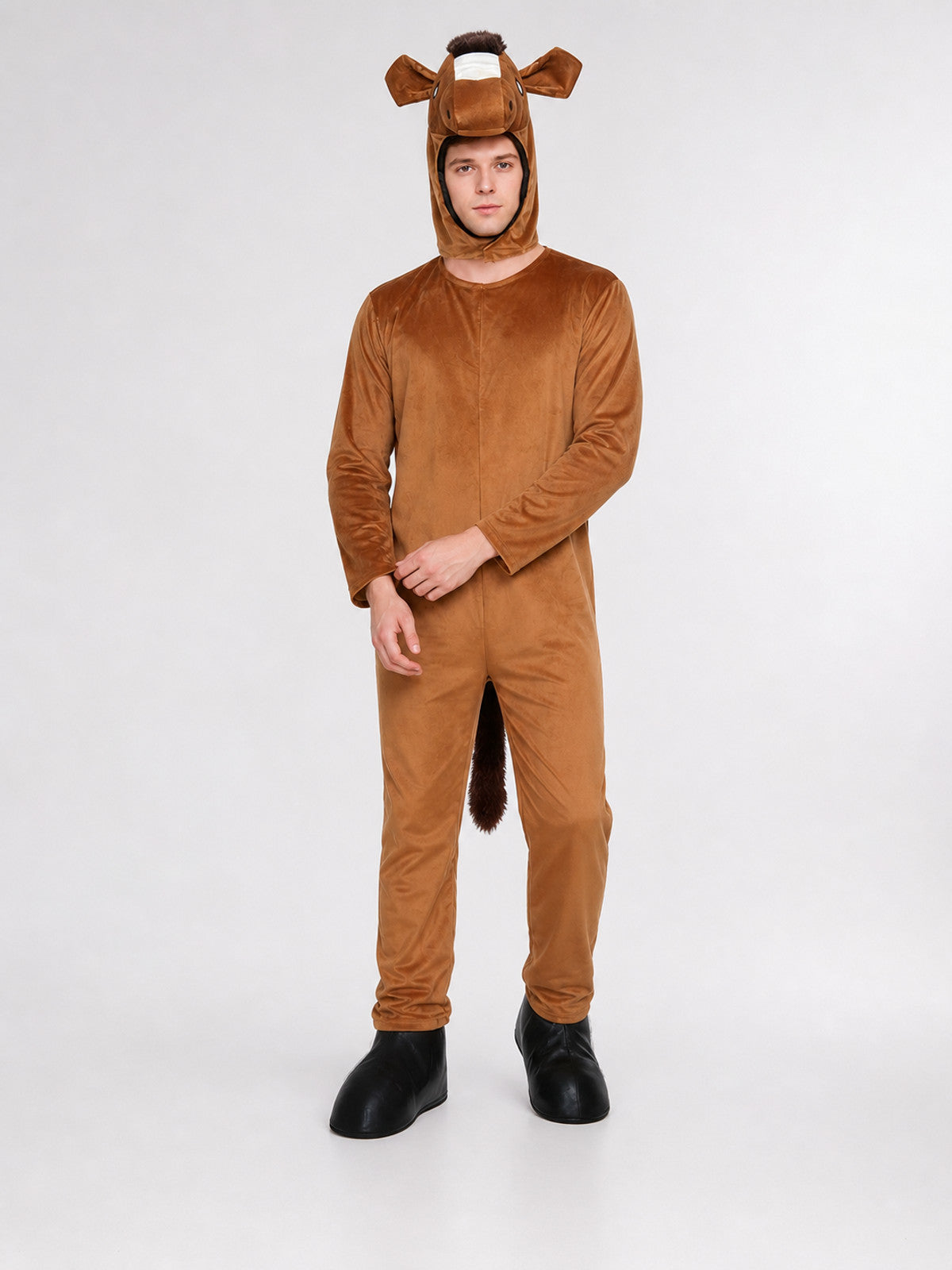 One-Piece Horse Costume with Hood for Performances