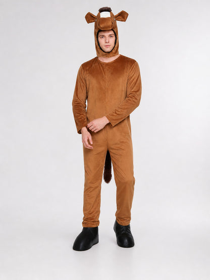 One-Piece Horse Costume with Hood for Performances