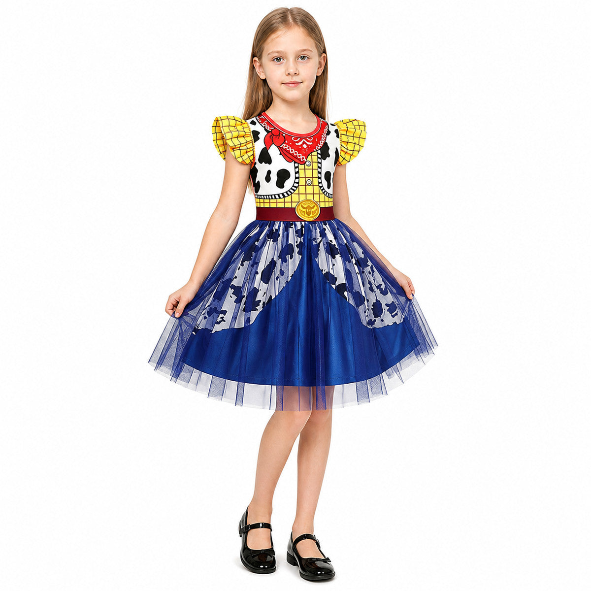 Girls’ Halloween Dress with Cowboy Belt and Bandana product detail