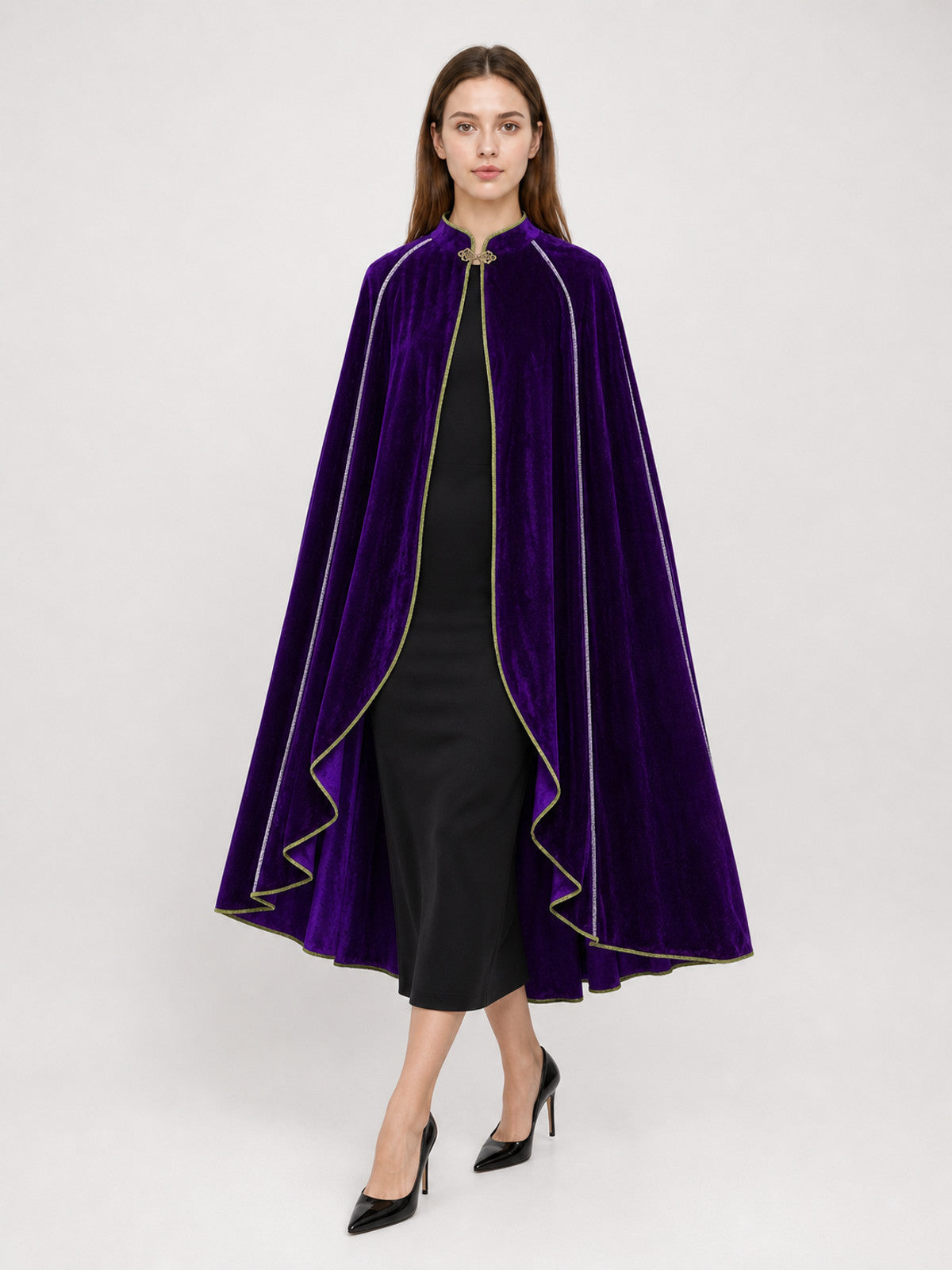 Purple Carnival Cloak with Hood
