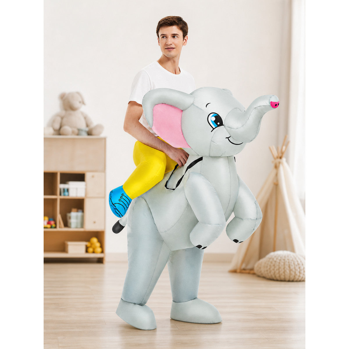 Elephant Carnival Costume with Ride-On Effect lifestyle