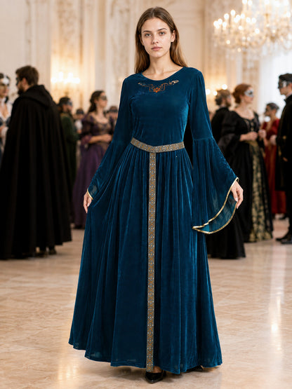 Medieval-Style Costume Dress with Belt lifestyle view