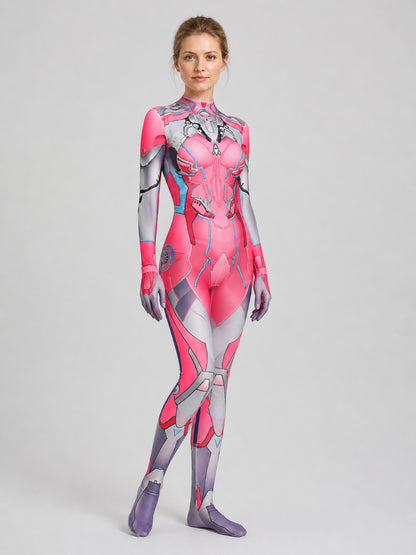 Pink and Purple Spider-Man Costume, Form-Fitting Jumpsuit Costumes detail