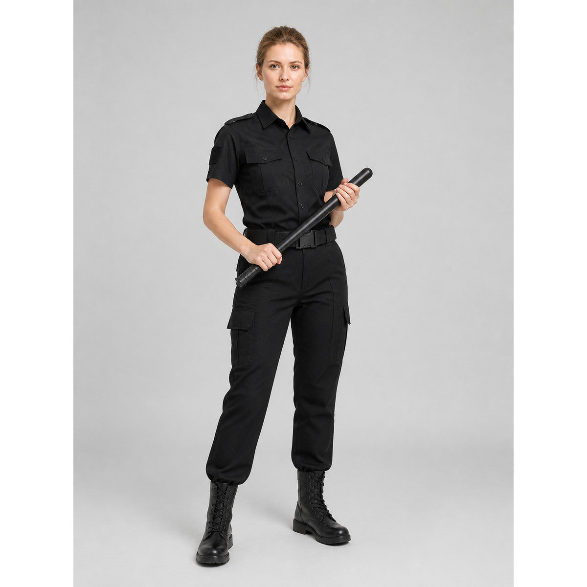 Black Police Baton for Cosplay and Halloween lifestyle