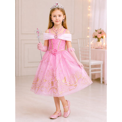 Pink Dress Princess Costume for Halloween