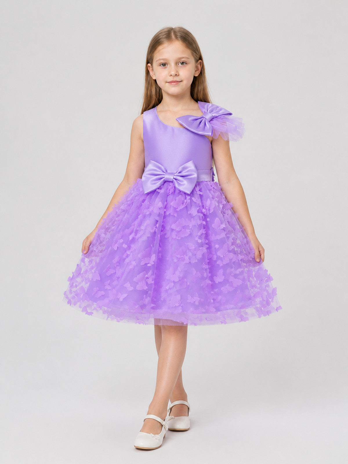 Dressy Tulle Dress with Butterflies and Bows Costume Dresses detail