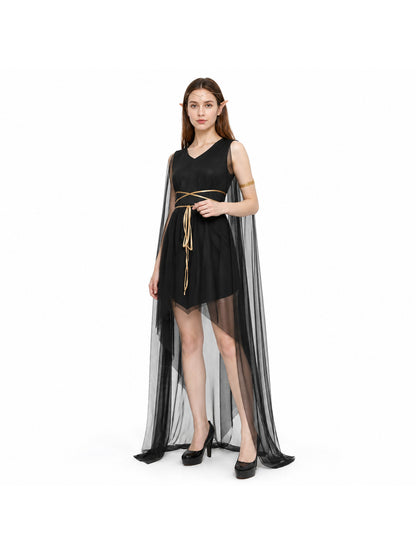 Black Dress with Cape Halloween Costume Costume Dresses detail