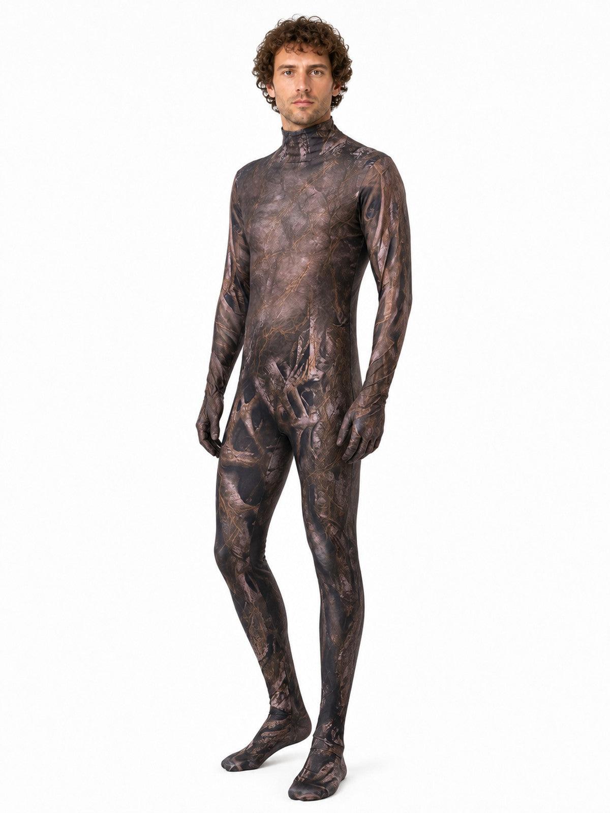 Alien Costume, One-Piece Jumpsuit with Headpiece Costume Headwear detail