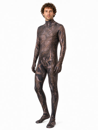 Alien Costume, One-Piece Jumpsuit with Headpiece Costume Headwear detail