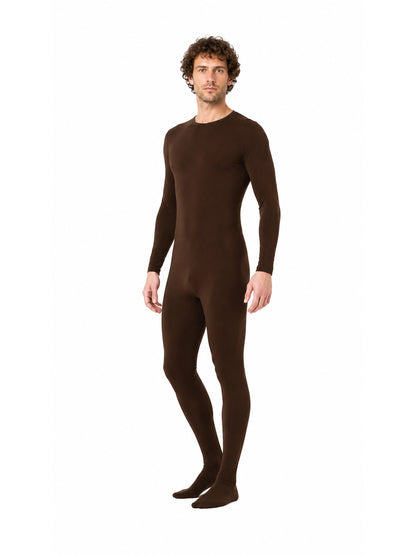 Zentai jumpsuit with covered feet and long sleeves