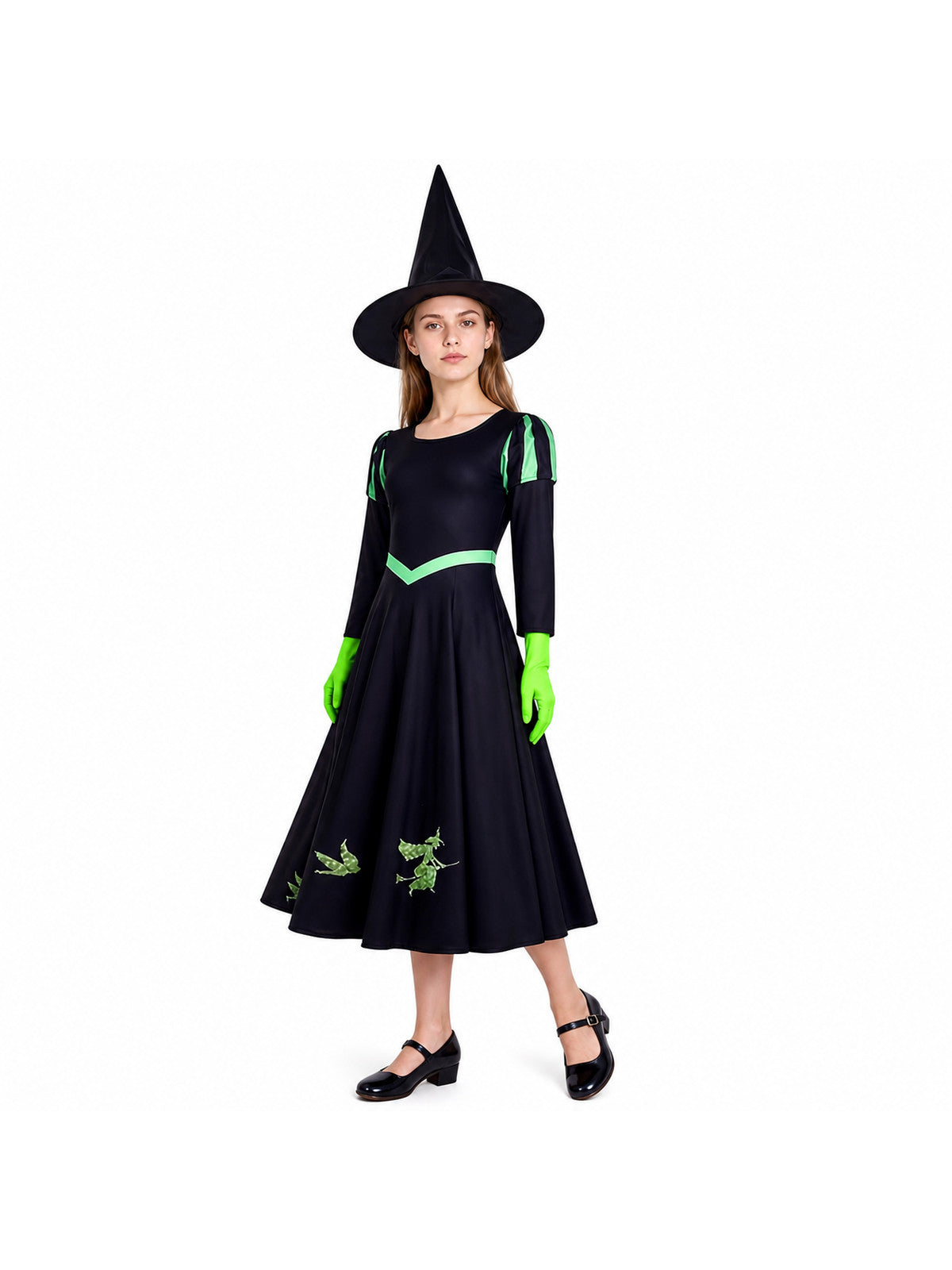 Cosplay Costume Set: Dress, Hat, and Gloves