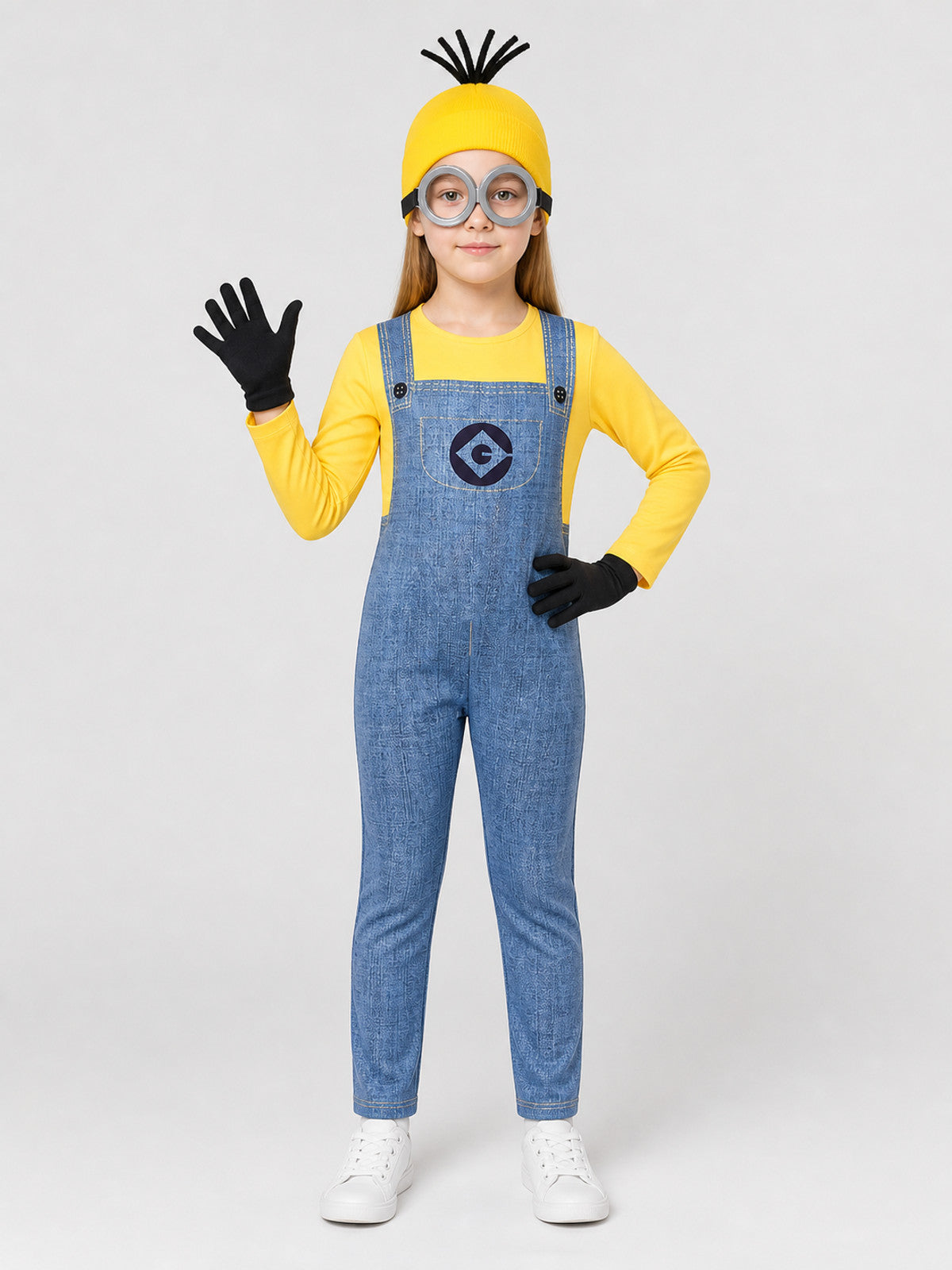 Minion Costume with Goggles, Yellow and Blue 2026