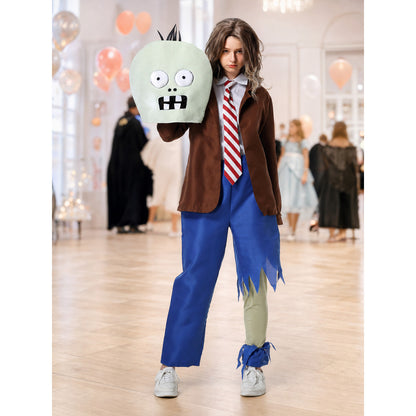 Zombie Costume with Headpiece for Stage Performances
