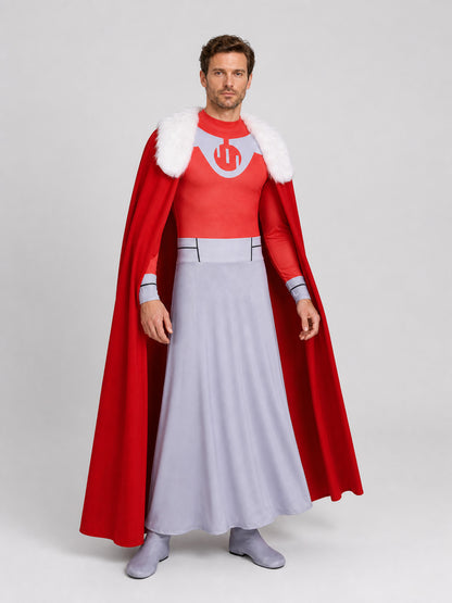 Thragg Cosplay Costume: Jumpsuit and Long Cape