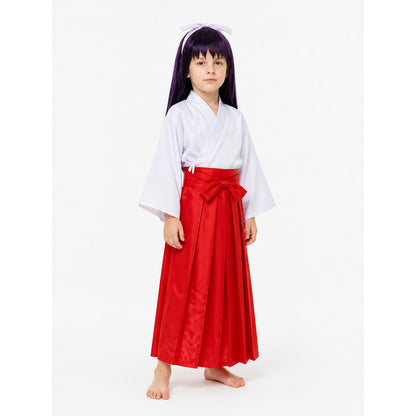 Iori Utahime Cosplay Costume with Wig and Bow Costume Wigs detail