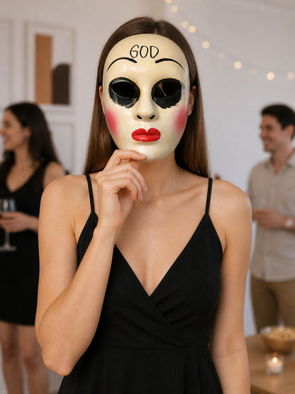 Carnival Mask with Makeup for Halloween and Cosplay