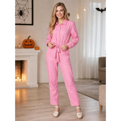 Pink Halloween Carnival Jumpsuit with Belt lifestyle