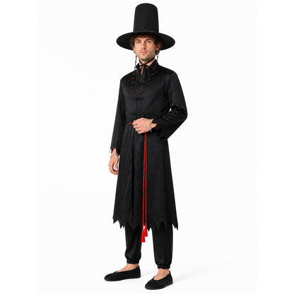 Wizard Costume with Cape and Pointed Hat lifestyle