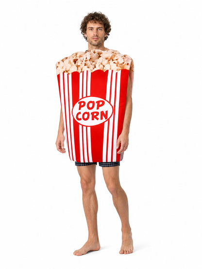 Popcorn Costume with 3D Top, Red and White Costumes detail