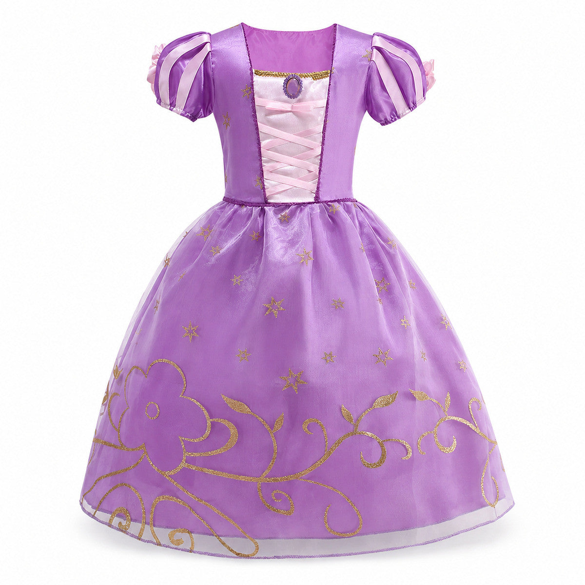 2026 Girl Princess Dress Costume Princess Cosplay Halloween Carnival Party Vestidos Kid Dress - Color:E