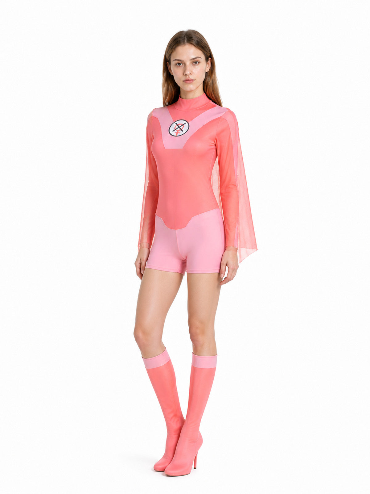 Omni-Man Cosplay Costume with Cape and High Collar