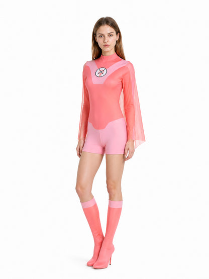 Omni-Man Cosplay Costume with Cape and High Collar