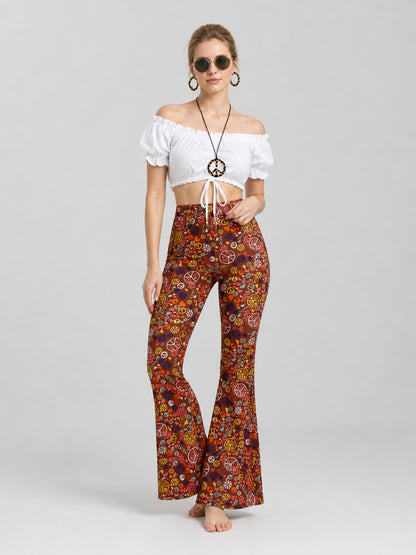 Party Costume: Top, Flare-Leg Pants, and Accessories Costume Accessories detail