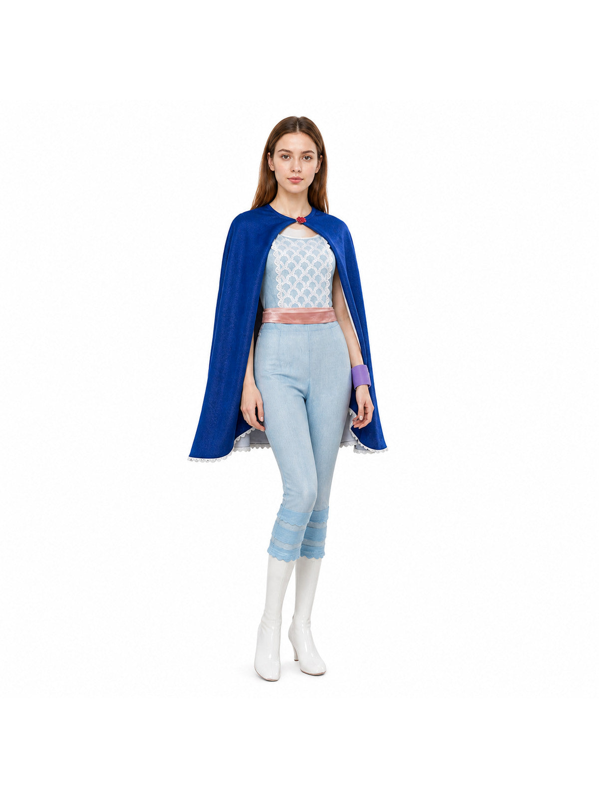 Costume with Long Cape, Pants, and Accessories