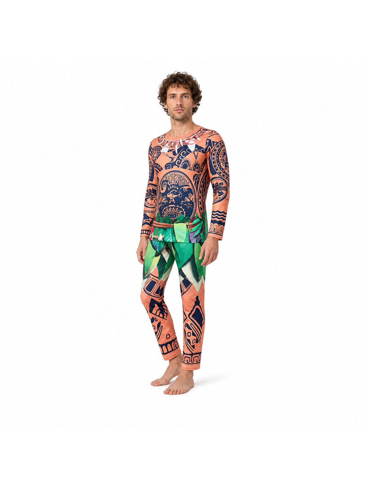 Maui Carnival Costume, Patterned Jumpsuit
