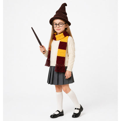 Witch Costume Set with Pointed Hat for Photo Shoots Costume Headwear detail