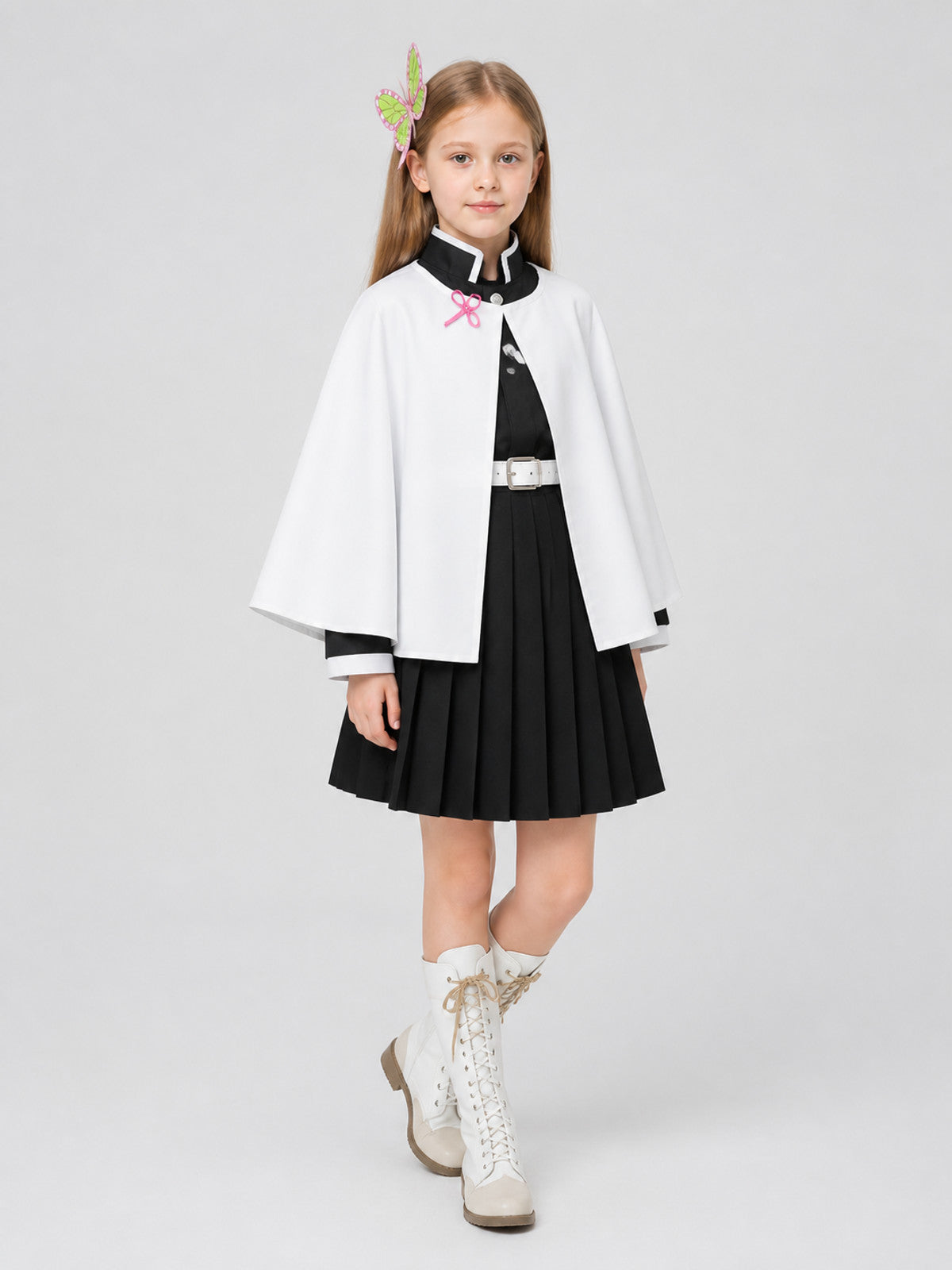 Shinobu Cosplay Costume with Cape and Accessories Costume Capes detail