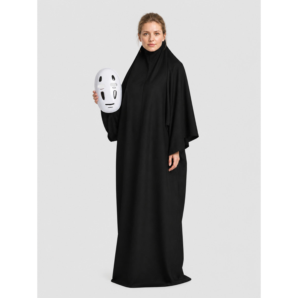 No-Face Cosplay Costume with Mask and Hood Costume Masks detail